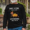 Just A Girl Who Loves Dachshund And Tacos For Dachshund Lovers Unisex Long Sleeve Gifts for Old Men