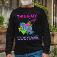 This Is My Lazy 80S Costume Rad Eighties Halloween Costume Long Sleeve T-Shirt Gifts for Old Men