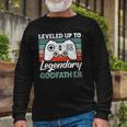 Leveled Up To Legendary Godfather Uncle Godfather Long Sleeve T-Shirt T-Shirt Gifts for Old Men