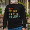 Manor Name Shirt Manor Name V2 Long Sleeve T-Shirt Gifts for Old Men