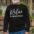 Massage Therapist V2 Unisex Long Sleeve Gifts for Old Men