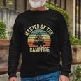 Master Of The Campfire Camping Vintage Camper Long Sleeve T-Shirt Gifts for Old Men