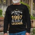 May 1997 Birthday Life Begins In May 1997 V2 Long Sleeve T-Shirt Gifts for Old Men