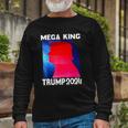 Mega King Usa Flag Proud Ultra Maga Trump 2024 Anti Biden Long Sleeve T-Shirt T-Shirt Gifts for Old Men