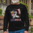 Merica American Bald Eagle Mullet Long Sleeve T-Shirt T-Shirt Gifts for Old Men