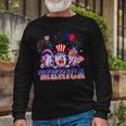 Merica Gnomes Happy 4Th Of July Us Flag Independence Day Long Sleeve T-Shirt Gifts for Old Men