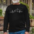 Minimalist Heartbeat American Staffordshire Terrier Unisex Long Sleeve Gifts for Old Men