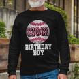 Mom Of The Birthday Boy Baseball Player Vintage Retro Long Sleeve T-Shirt Gifts for Old Men
