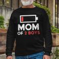 Mom Of 2 Boys Shirt From Son Mothers Day Birthday Women Active 154 Trending Shirt Unisex Long Sleeve Gifts for Old Men