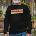 Morristown Nj New Jersey City Home Roots Retro Long Sleeve T-Shirt Gifts for Old Men