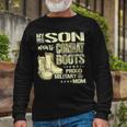 My Son Wears Combat Boots Proud 691 Shirt Unisex Long Sleeve Gifts for Old Men