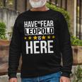 Have No Fear Leopold Is Here Name Long Sleeve T-Shirt Gifts for Old Men