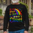 No One Should Live In A Closet Lgbt-Q Gay Pride Proud Ally Long Sleeve T-Shirt T-Shirt Gifts for Old Men