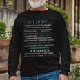 Olson Name Olson Completely Unexplainable Long Sleeve T-Shirt Gifts for Old Men