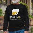 Papa Bear Gold Ribbon Childhood Cancer Awareness Long Sleeve T-Shirt T-Shirt Gifts for Old Men