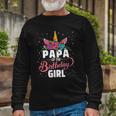 Papa Of The Birthday Girl Unicorn Girls Matching Long Sleeve T-Shirt T-Shirt Gifts for Old Men
