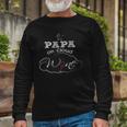 Papa On Cloud Wine New Dad 2018 And Baby Long Sleeve T-Shirt T-Shirt Gifts for Old Men