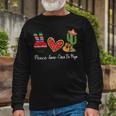 Peace Love Cinco De Mayo Long Sleeve T-Shirt Gifts for Old Men