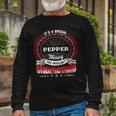 Pepper Shirt Crest Pepper Shirt Pepper Clothing Pepper Tshirt Pepper Tshirt For The Pepper Long Sleeve T-Shirt Gifts for Old Men