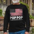 Pop Pop The Man Myth Legend Fathers Day 4Th Of July Grandpa Long Sleeve T-Shirt Gifts for Old Men