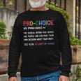 Pro Choice Definition Feminist Rights My Body My Choice V2 Long Sleeve T-Shirt T-Shirt Gifts for Old Men