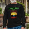 Promoted To Pappy Unlocked Gamer Leveling Up Long Sleeve T-Shirt T-Shirt Gifts for Old Men