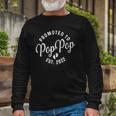 Promoted To Poppop 2022 For First Time Fathers New Dad Long Sleeve T-Shirt T-Shirt Gifts for Old Men