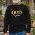 Proud Army Stepdad Fathers Day Long Sleeve T-Shirt T-Shirt Gifts for Old Men