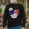Respiratory Therapist Love America 4Th Of July For Nurse Dad Long Sleeve T-Shirt Gifts for Old Men