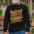 Retired Grandpa Grandma Grandkids Farewell For Retiree Long Sleeve T-Shirt Gifts for Old Men