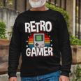 Retro Gaming Video Gamer Gaming Long Sleeve T-Shirt Gifts for Old Men