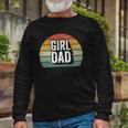 Retro Girl Dad Proud Father Love Dad Of Girls Vintage Long Sleeve T-Shirt T-Shirt Gifts for Old Men