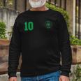 Retro Nigeria Football Jersey Nigerian Soccer Away Long Sleeve T-Shirt T-Shirt Gifts for Old Men