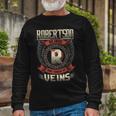 Robertson Blood Run Through My Veins Name Long Sleeve T-Shirt Gifts for Old Men