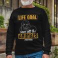 Save All The Animals Veterinary Vet Tech Long Sleeve T-Shirt Gifts for Old Men