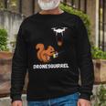 Squirrel Drone Pilot Quadcopter Operators Rodent Fpv Drones Long Sleeve T-Shirt T-Shirt Gifts for Old Men