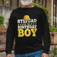 Stepdad Of The Birthday Boy Construction Hat Birthday Party Long Sleeve T-Shirt T-Shirt Gifts for Old Men