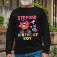 Stepdad Of The Birthday Boy Donut Dab Birthday Long Sleeve T-Shirt Gifts for Old Men