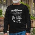 To My Stepped Up Dad His Name Long Sleeve T-Shirt T-Shirt Gifts for Old Men