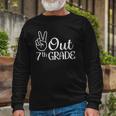Summer Last Day Of School Graduation Peace Out 7Th Grade Long Sleeve T-Shirt T-Shirt Gifts for Old Men