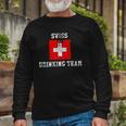 Swiss Drinking Team National Pride Long Sleeve T-Shirt T-Shirt Gifts for Old Men
