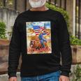 Trump Ultra Maga The Great Maga King Trump Riding Bear Long Sleeve T-Shirt T-Shirt Gifts for Old Men