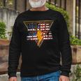 Ultra Maga Distressed Lightning Leopard Proud Ultramaga Gift Unisex Long Sleeve Gifts for Old Men