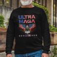 Ultra Maga Eagle 2022 Ultra Maga Tee American Flag Eagle Long Sleeve T-Shirt Gifts for Old Men