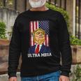 Ultra Maga Shirt Anti Biden Us Flag Long Sleeve T-Shirt Gifts for Old Men