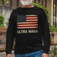 Ultra Maga United State Flag Unisex Long Sleeve Gifts for Old Men