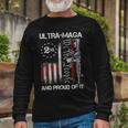 Ultra Maga We The People Proud Republican Usa Flag Unisex Long Sleeve Gifts for Old Men