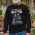 Never Underestimate The Power Of An Gladys Even The Devil V8 Long Sleeve T-Shirt Gifts for Old Men