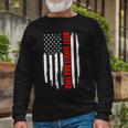 Us Flag Best Single Dad Ever 4Th Of July American Patriotic Long Sleeve T-Shirt Gifts for Old Men