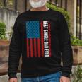 Us Flag Best Single Dad Ever 4Th Of July American Patriotic Long Sleeve T-Shirt Gifts for Old Men